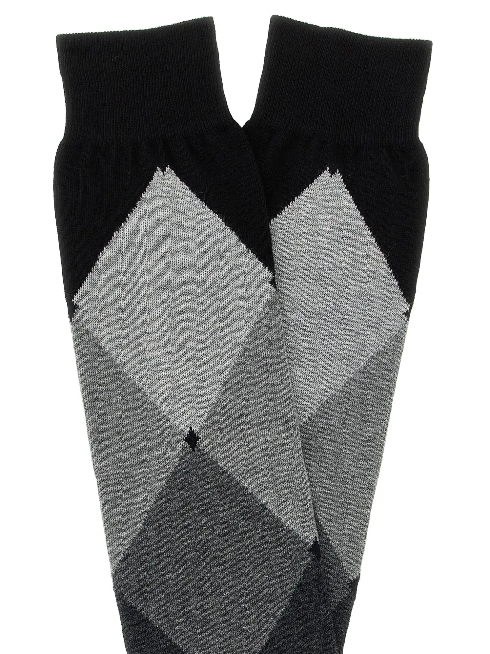 Ballantyne Sokken met diamantpatroon Zwart