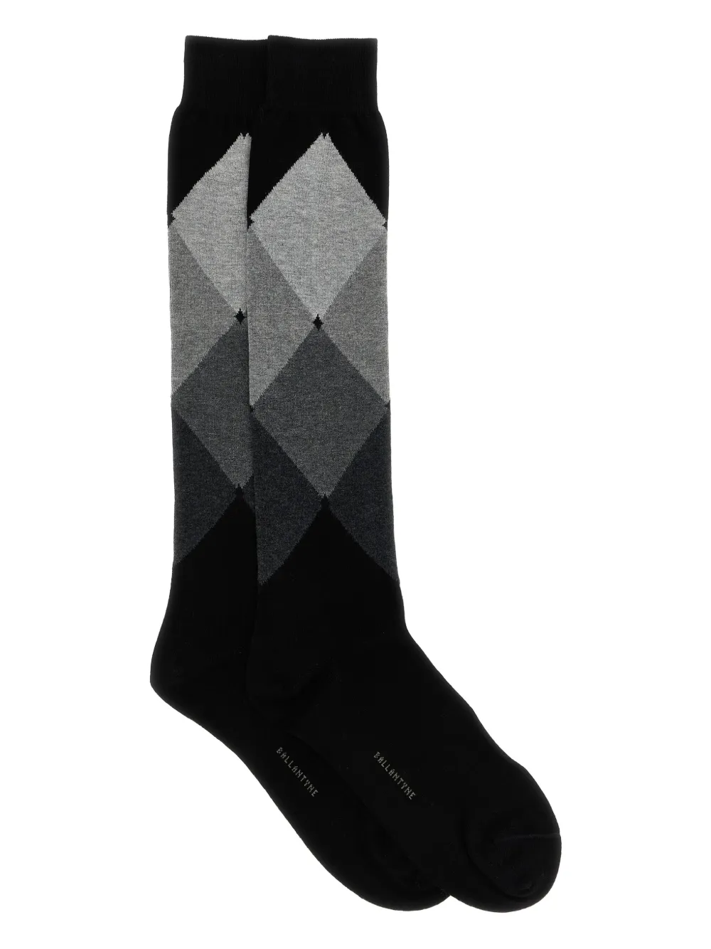 Ballantyne diamond-patterned socks | Black | Image 1