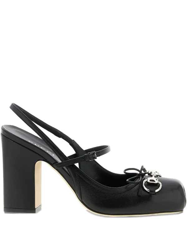 Gucci 95mm Metal-clamp Pumps in Black