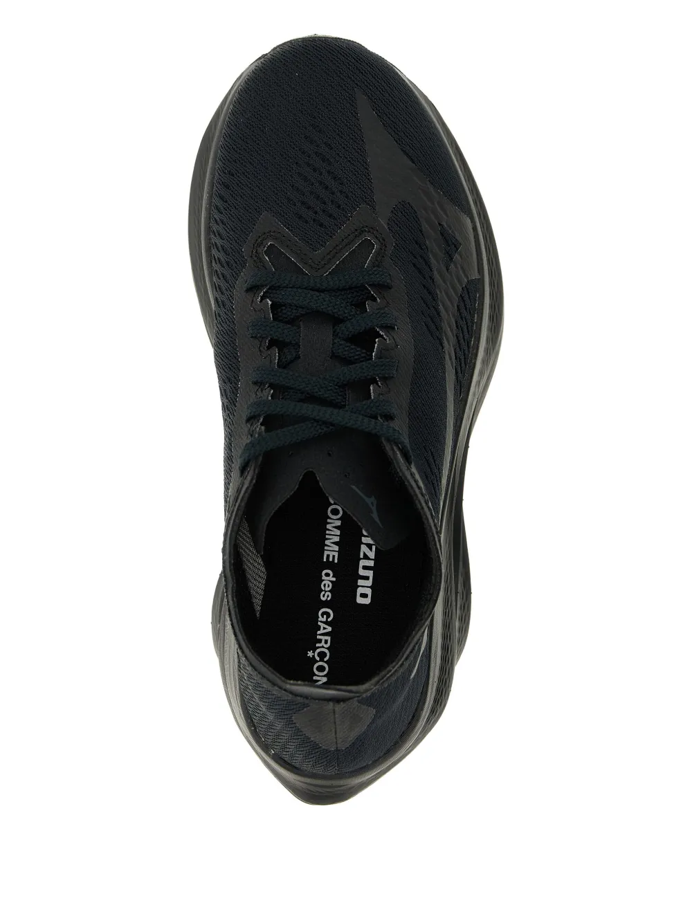 Comme Des Garçons X Mizuno Wave Rebellion Pro 3 Openwork Sneakers In Black