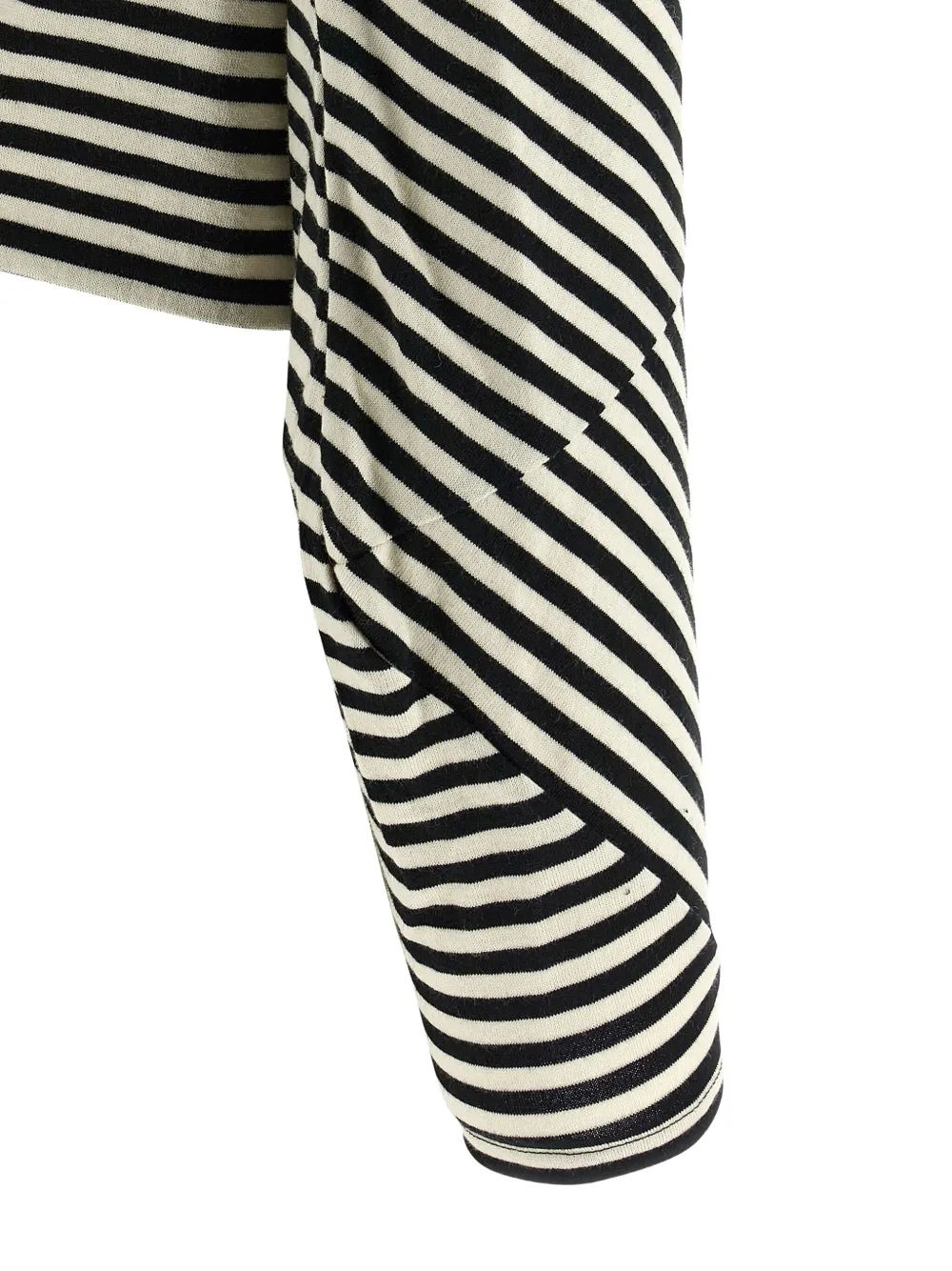 Junya Watanabe Cotton Wool Asymmetrical Top In Multi