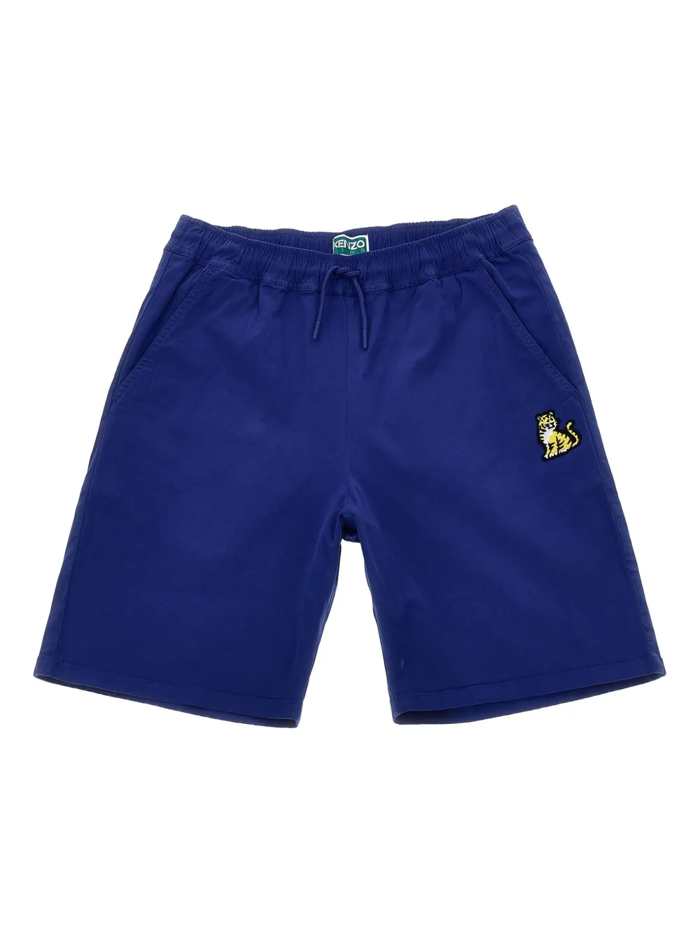 Kenzo Kids embroidered bermuda casual shorts - Blu