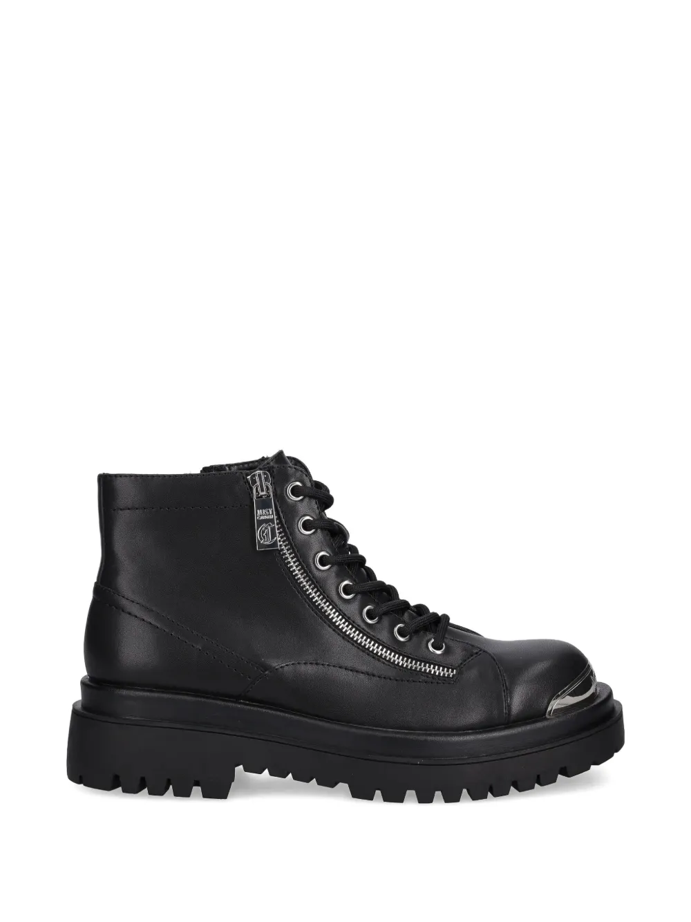 Just Cavalli side-zip lace-up boots - Nero