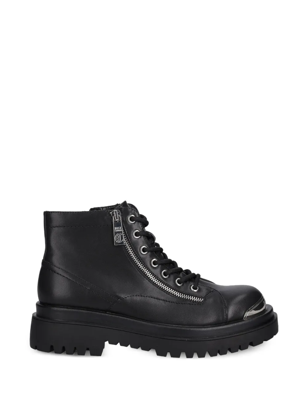 Just Cavalli side-zip lace-up boots - Nero