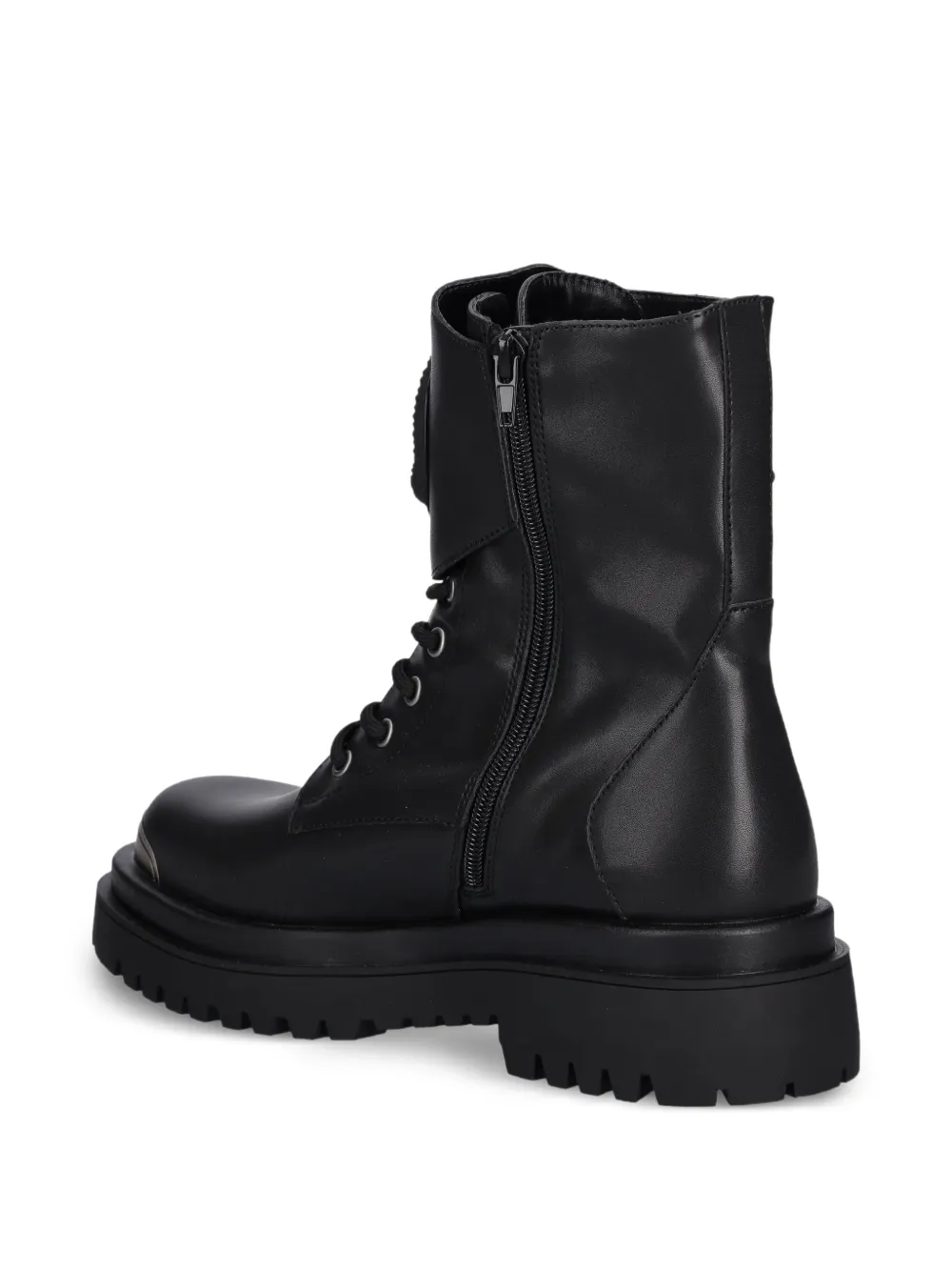 Just Cavalli logo-plaque boots Zwart