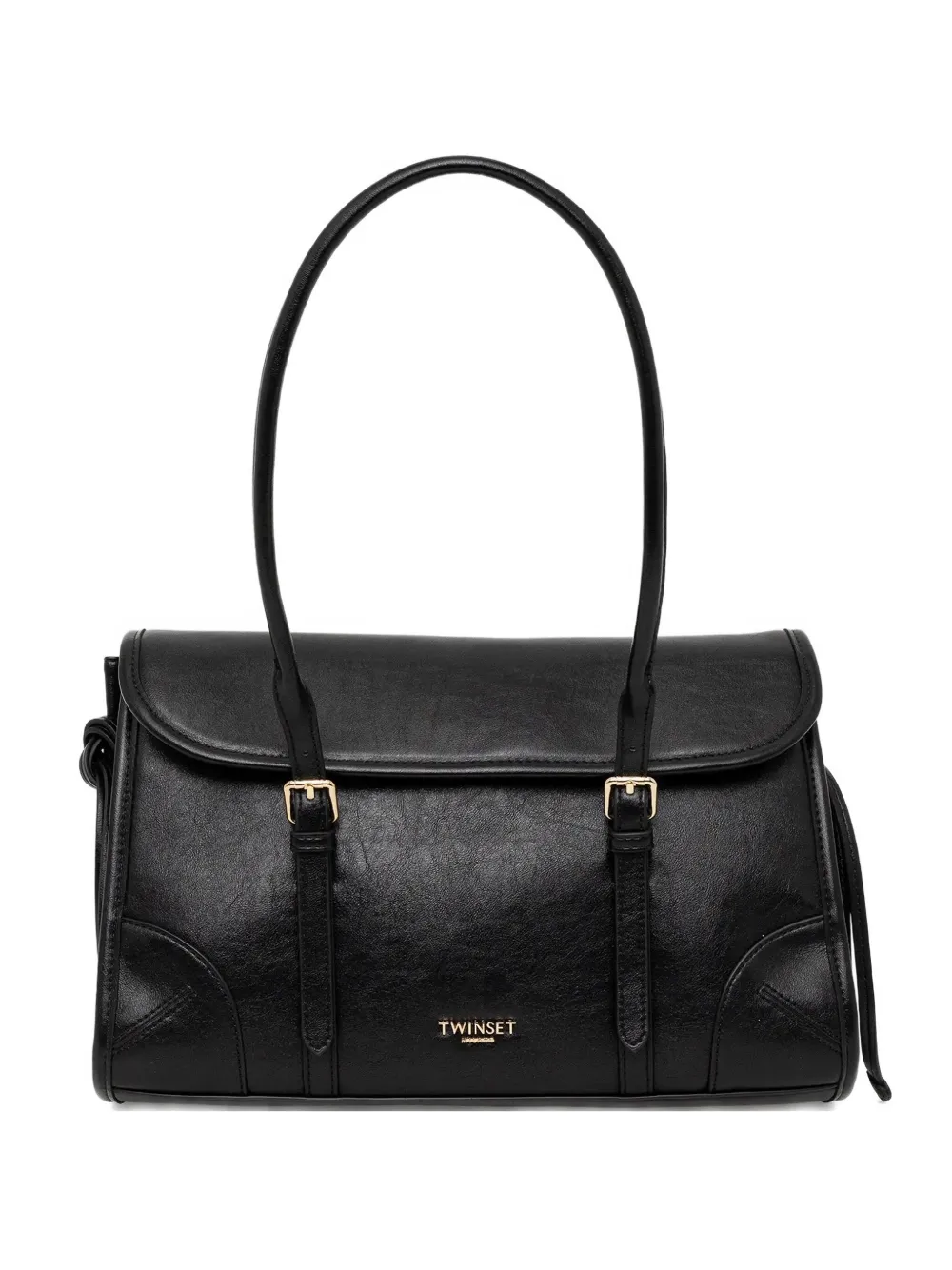TWINSET buckled-strap shoulder bag - Nero