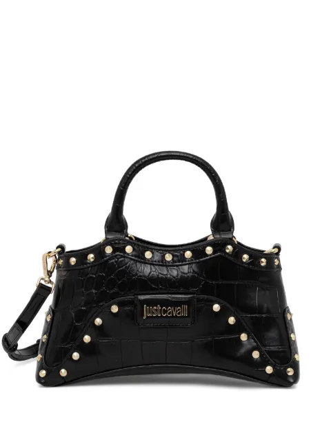 Just Cavalli crocodile-effect studded handbag