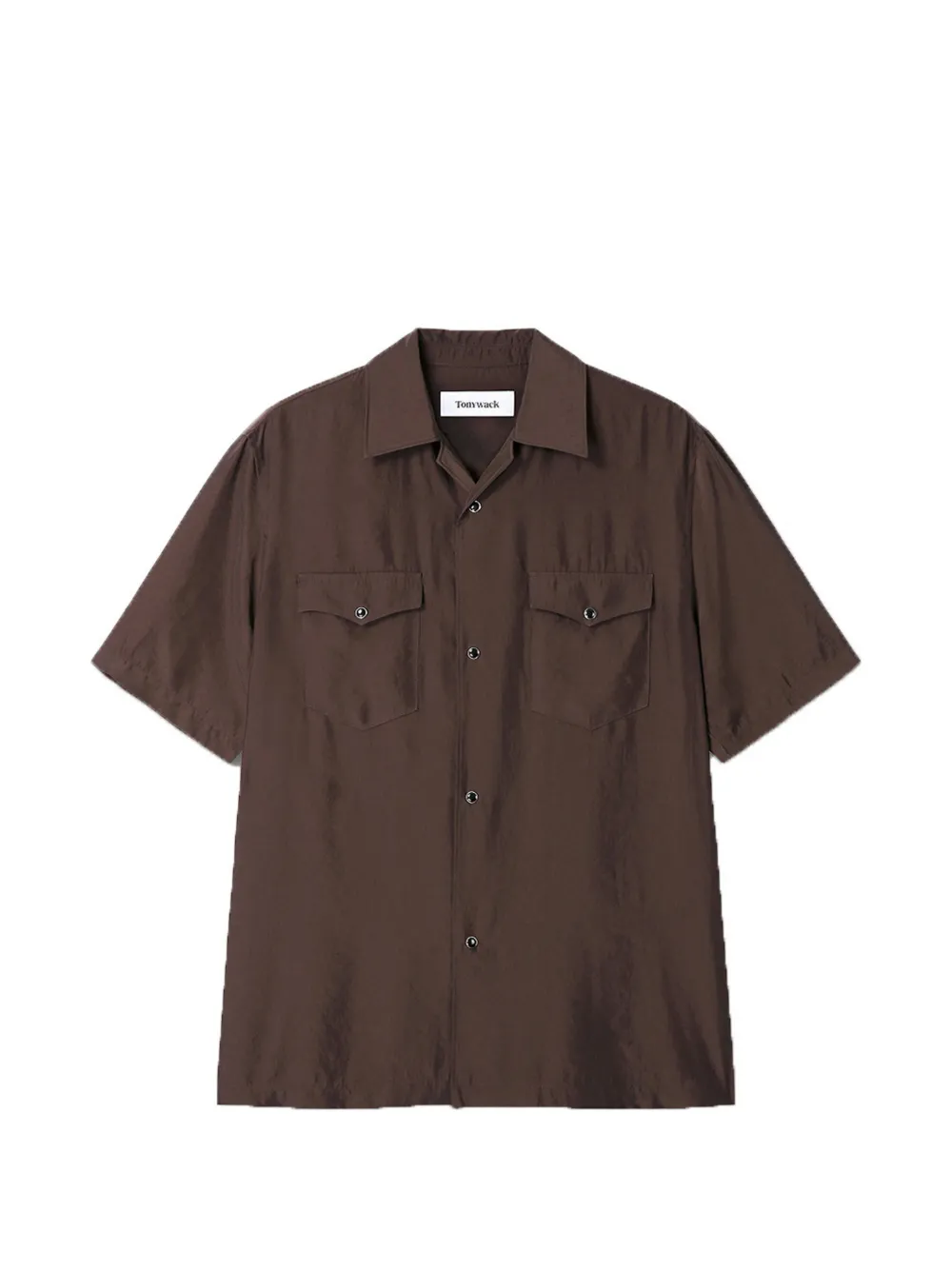 Tonywack Buttoned Flap-pocket Shirt In Brown