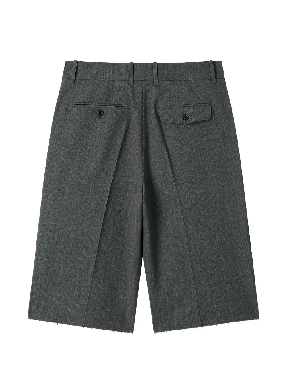 TONYWACK Formele shorts met franje afwerking Grijs