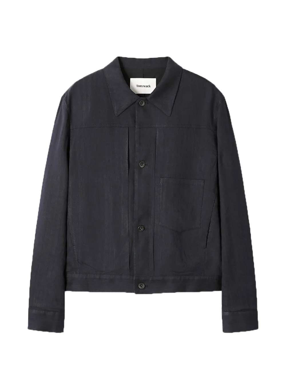 Tonywack Buttoned Shirt Jacket In Blue