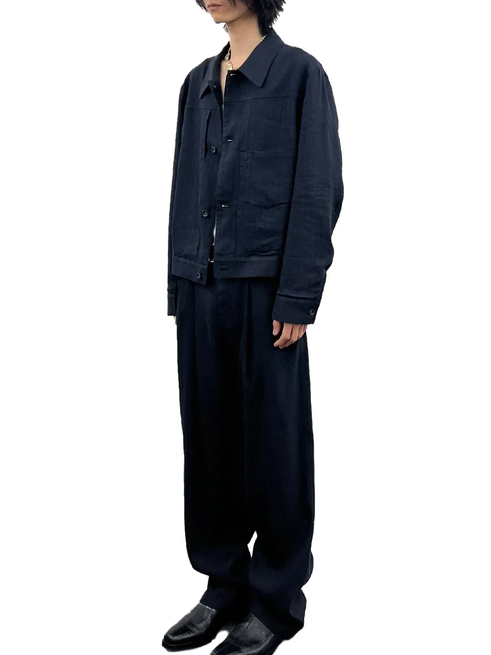 TONYWACK Shirtjack met knopen Blauw
