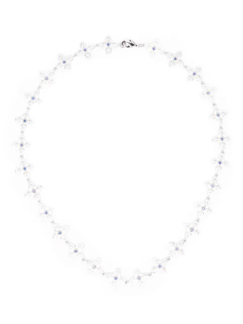 DARKAI ghotic clover flower necklace