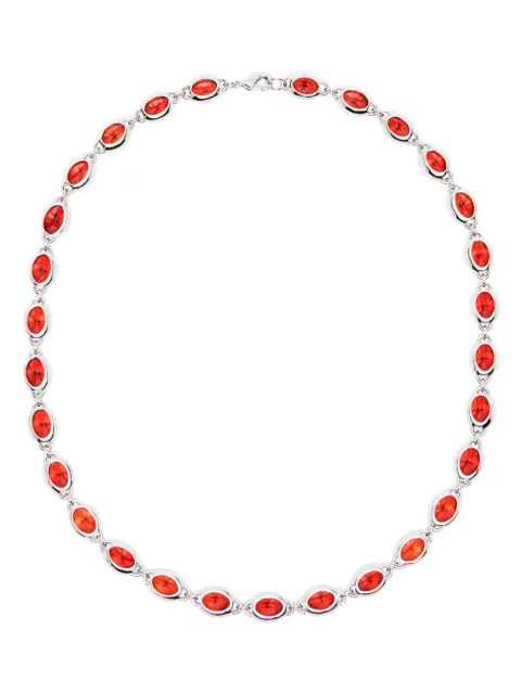 DARKAI oval-stone necklace