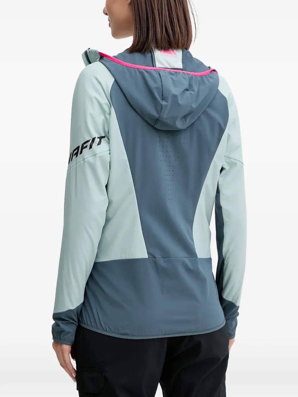 Dynafit Mezzalama Polartec® Alpha® Hooded Perforated Performance Jacket In Gray