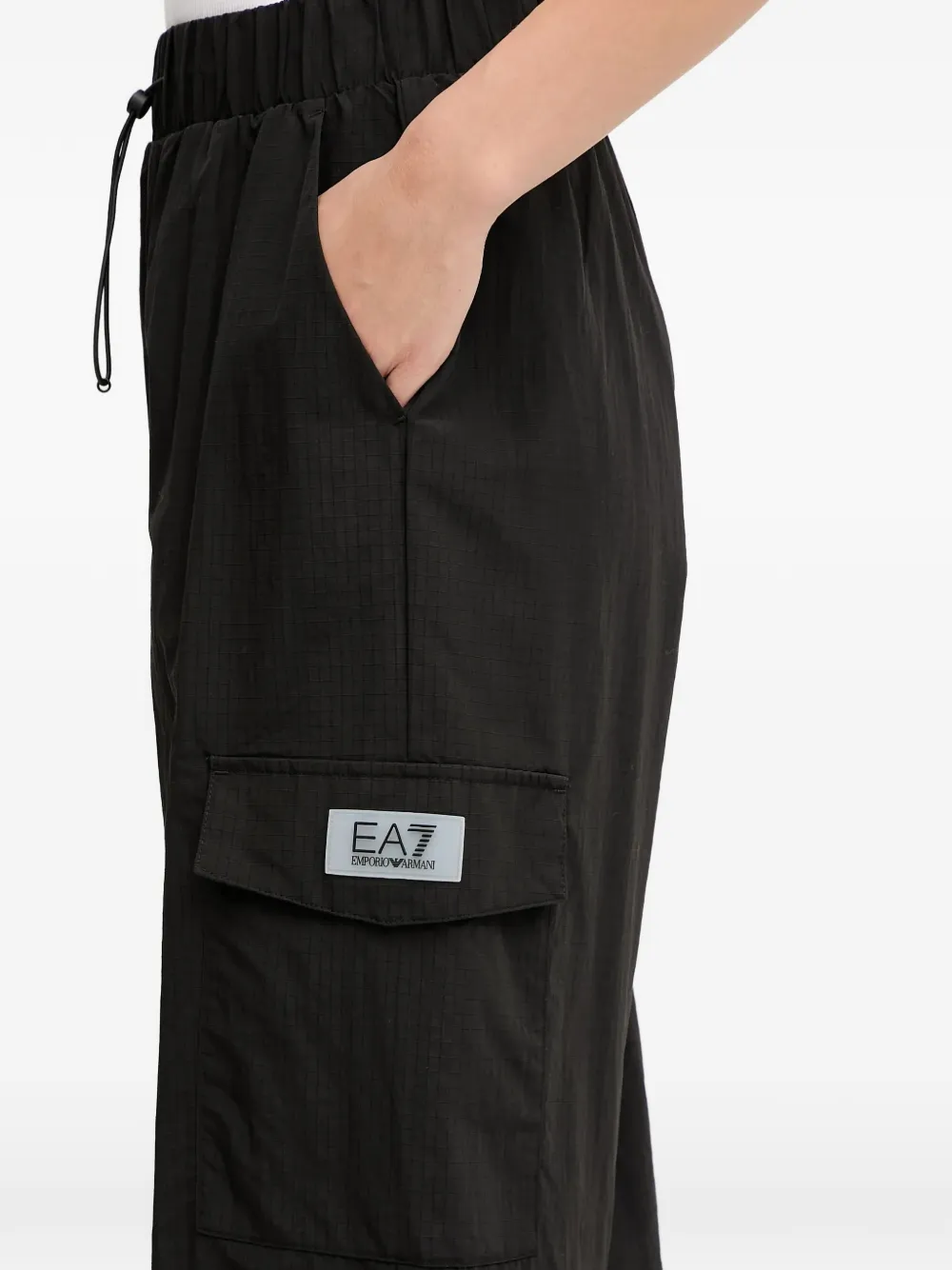 Ea7 Logo-patch Track Pants In Multi