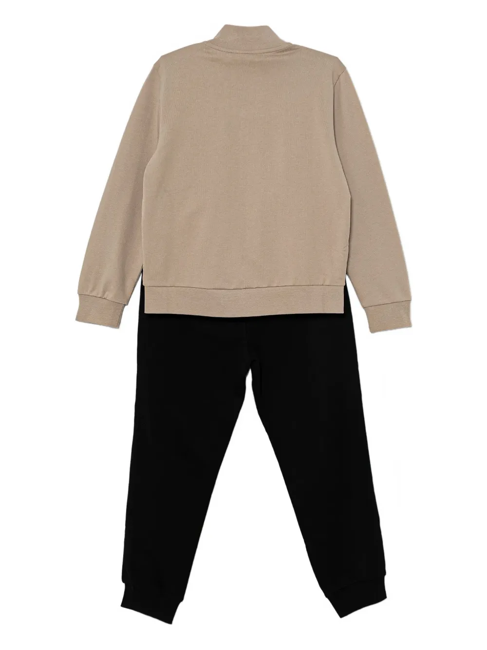 Ea7 Zip-up Tracksuit In Neutral