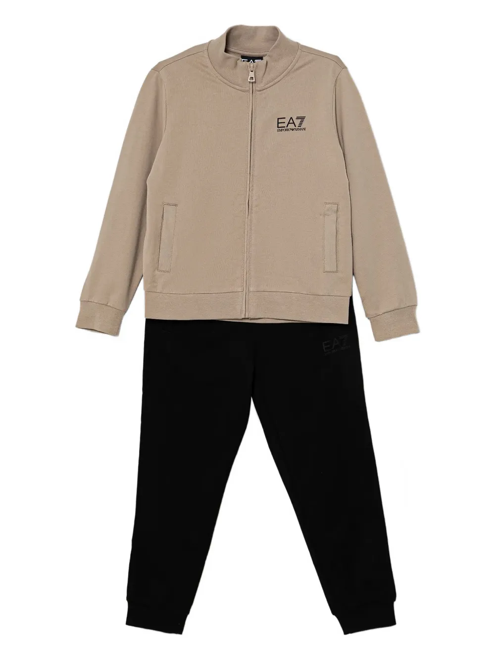Ea7 Emporio Armani zip-up tracksuit - Toni neutri