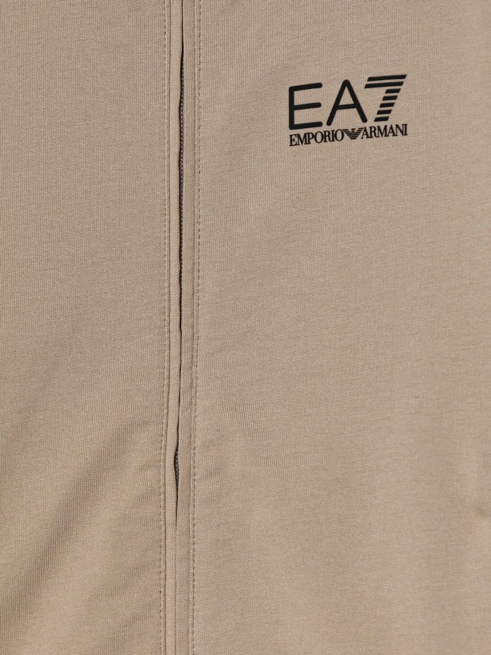 Ea7 Zip-up Tracksuit In Neutral