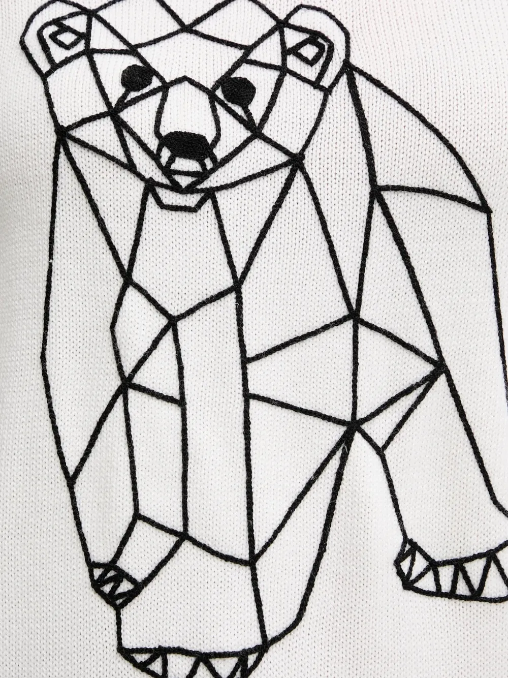 Ea7 Wool Blend Sweater In White