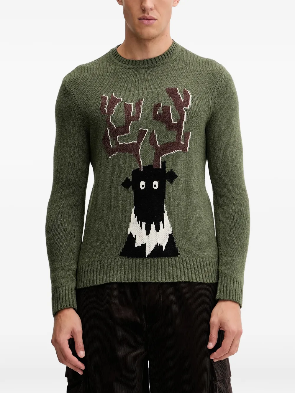 Ea7 Emporio Armani suéter con estampado gráfico | verde | Image 1