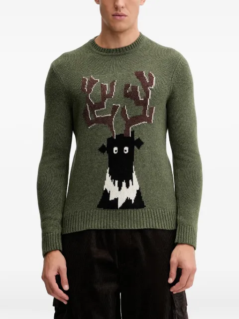 Ea7 Emporio Armani suéter con estampado gráfico