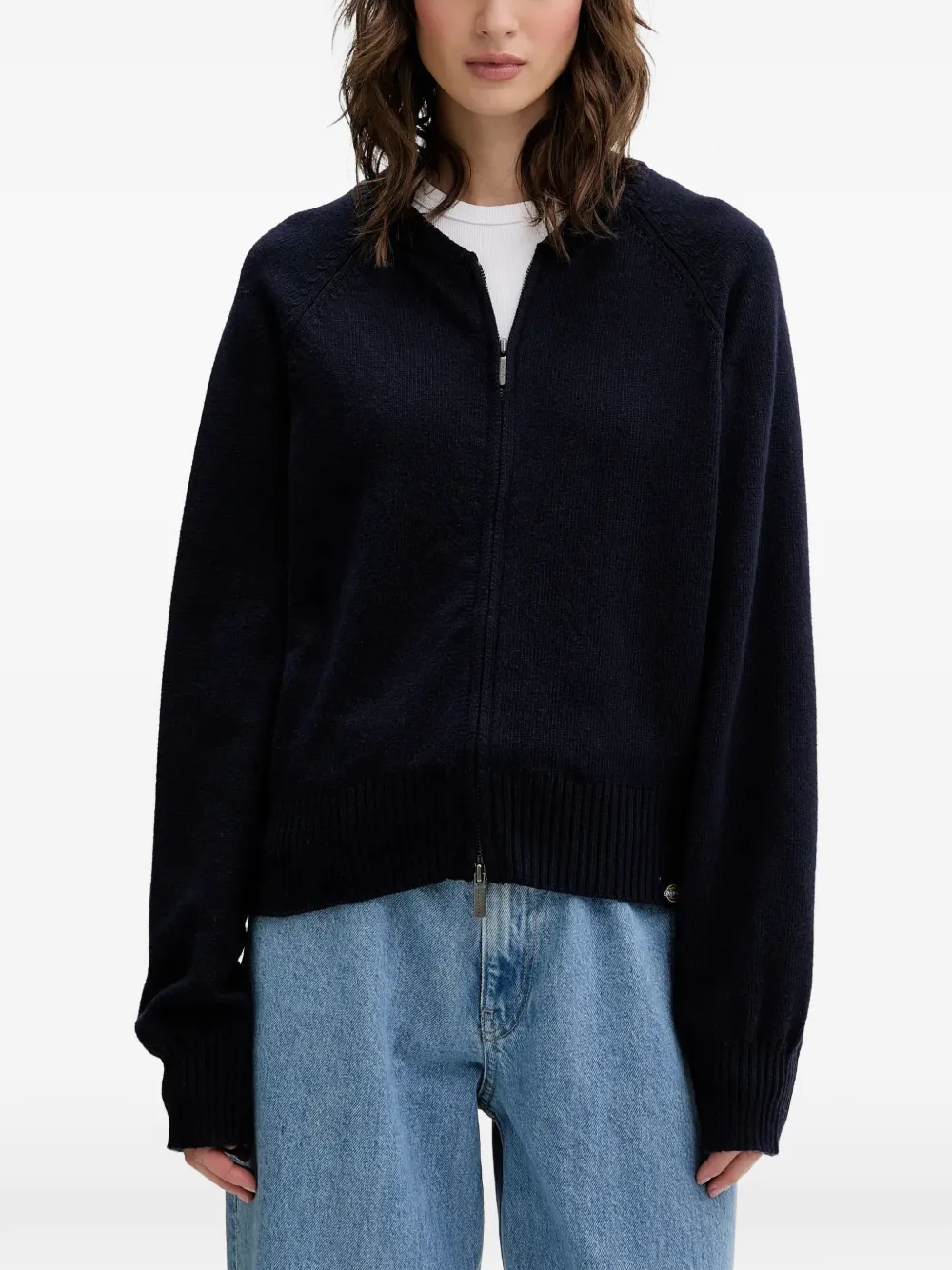 DICKIES zip-up cardigan - Blue