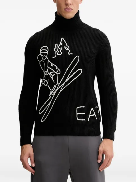 Ea7 Emporio Armani suéter con cuello vuelto