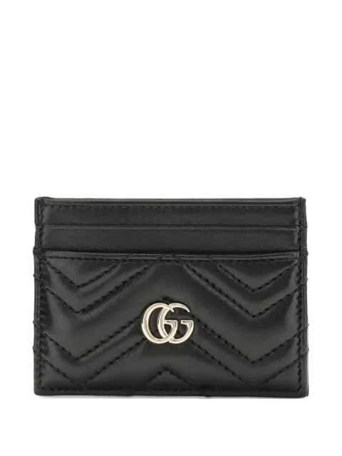 Gucci GG Marmont chevron card holder
