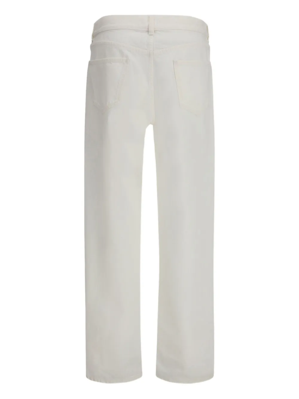 The Row Denim Burty Trousers With Pockets And Loops In Neutral