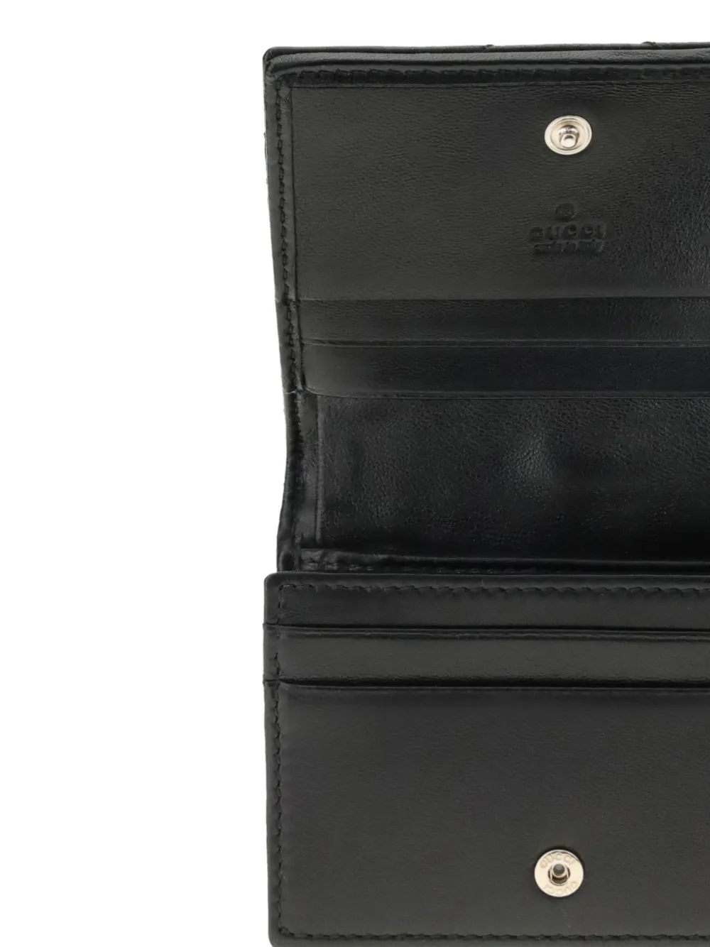 Gucci Gg Marmont Card Case Wallet In Black