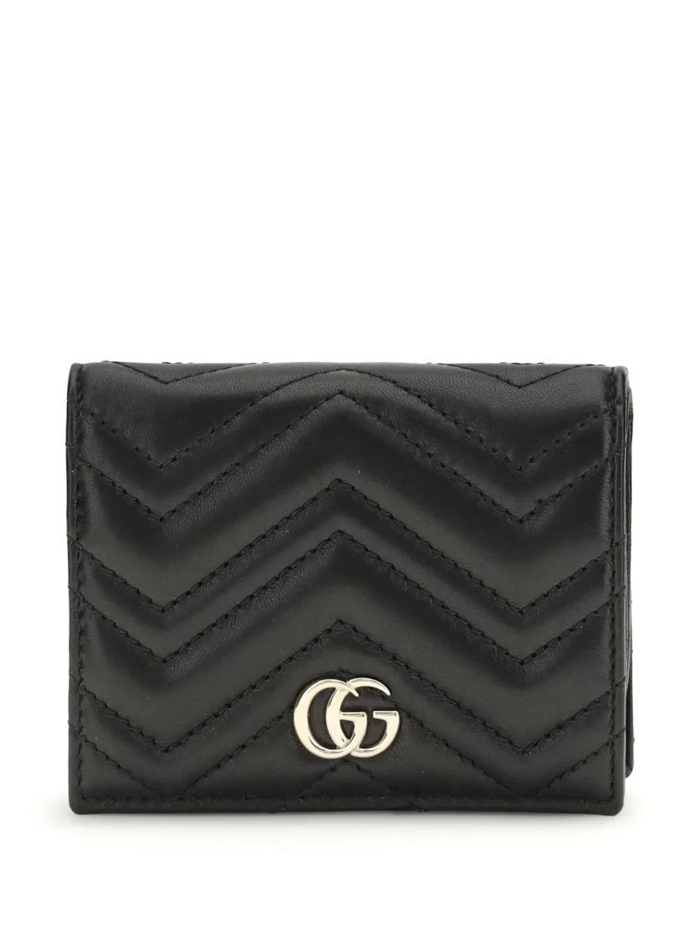Gucci GG Marmont chevron wallet | Black | Image 1