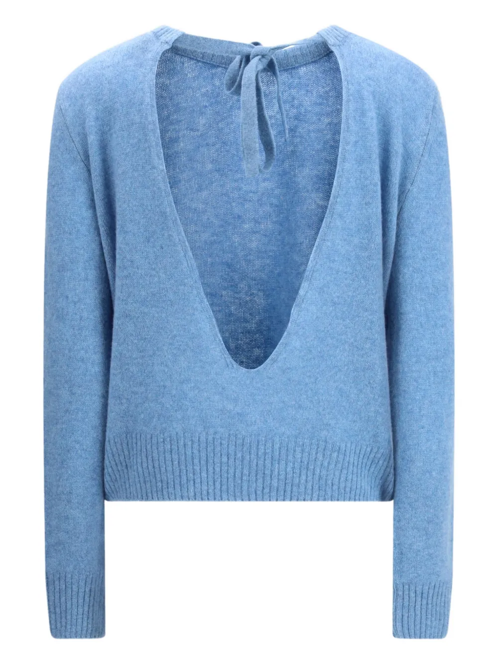 Marni Long-sleeved Crewneck Sweater In Blue
