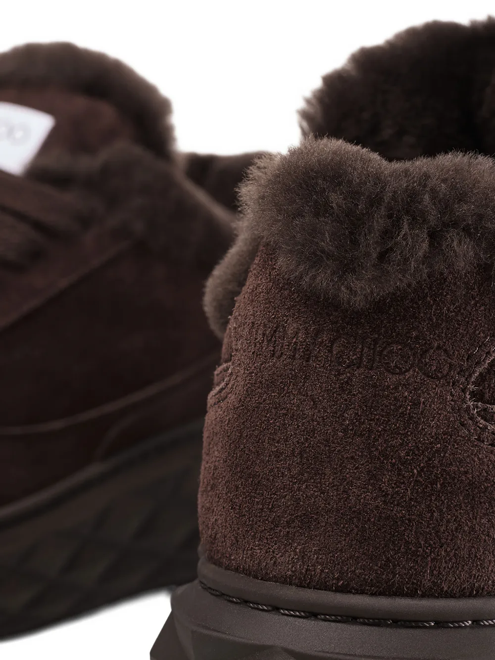 Jimmy Choo Diamond Maxi Retro F suede sneakers Bruin