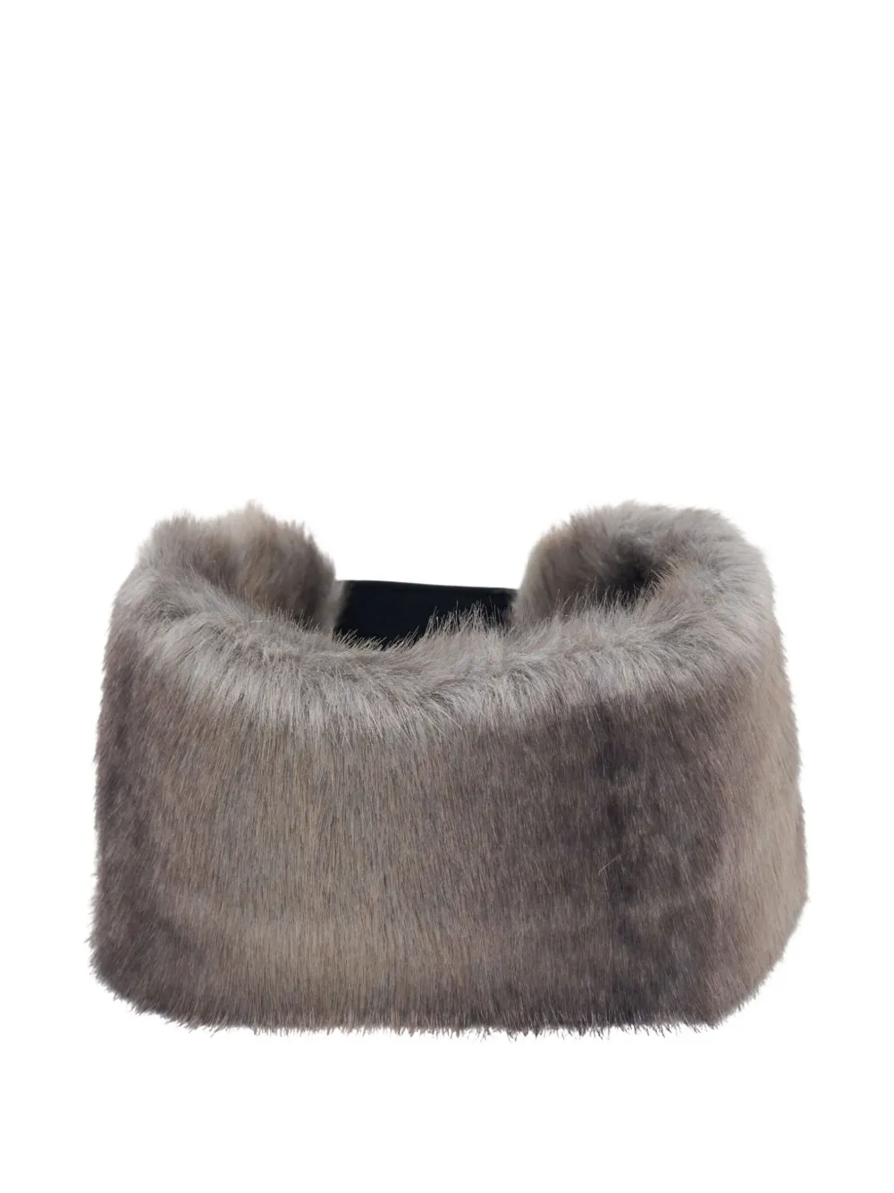 Open Yy Textured Hairband In Brown