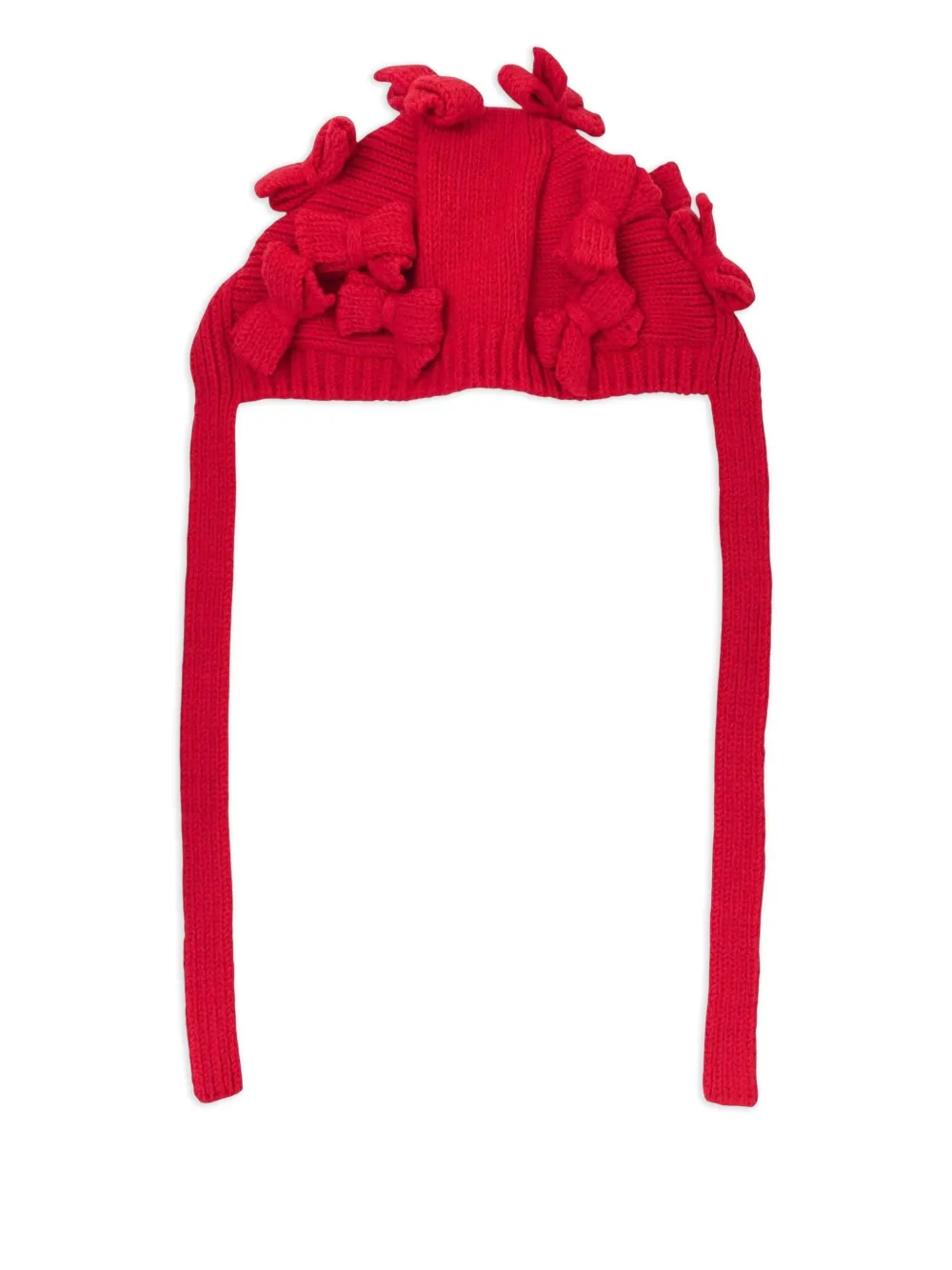 Comme Des Garçons Girl Muts met strikdetail Rood