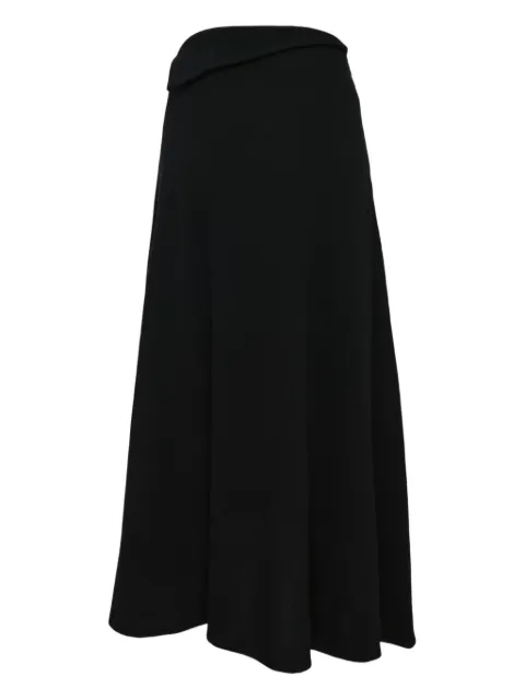 Yohji Yamamoto folded-detail maxi skirt