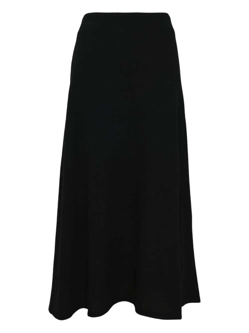 Yohji Yamamoto folded-detail maxi skirt - Zwart