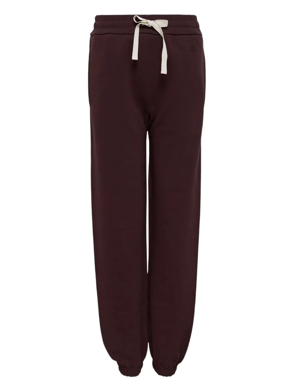 Jil Sander Drawstring Track Pants In Burgundy