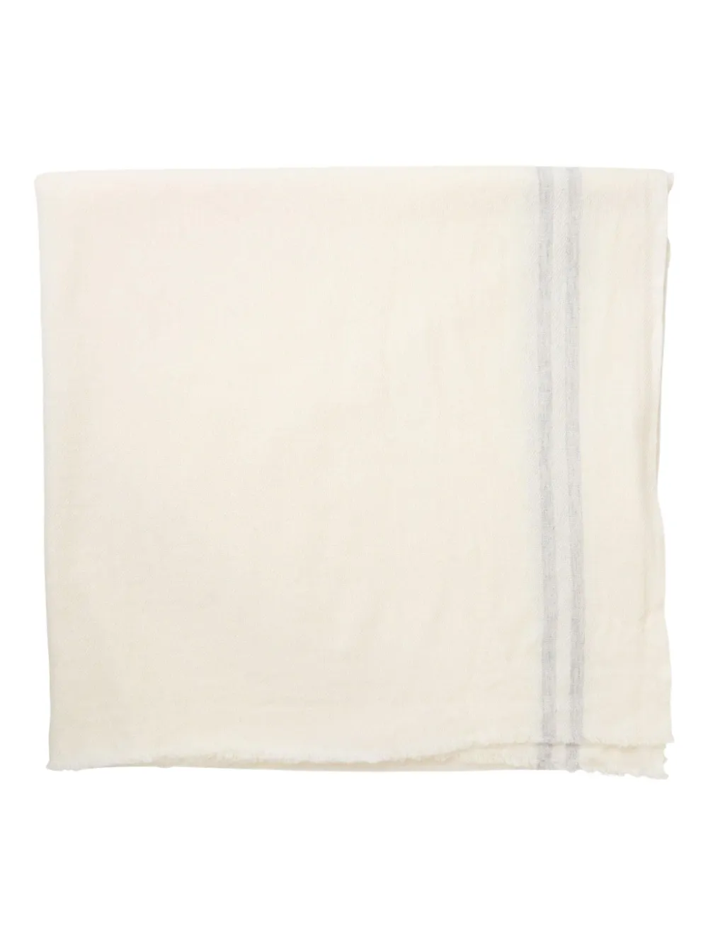 Comme Des Garçons X William Welstead Stripe-detail Scarf In White