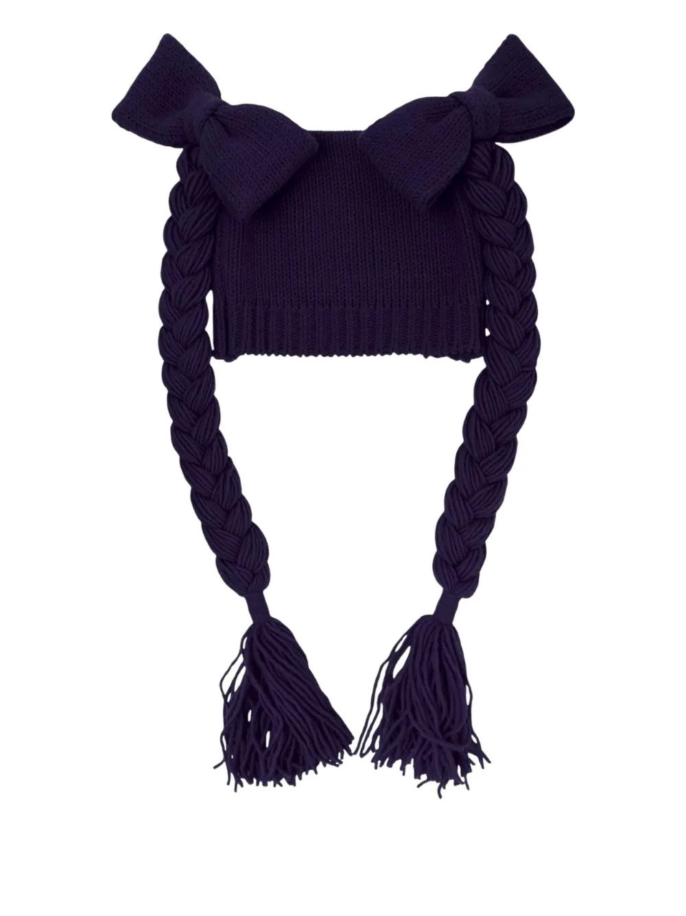 Comme Des Garcons Girl Bowknot Beanie Hat In Purple