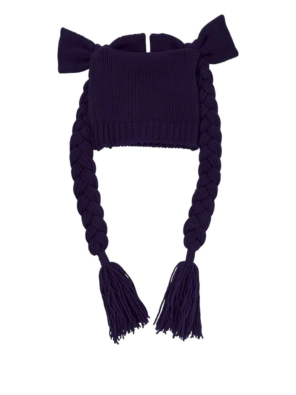Comme Des Garçons Girl bowknot beanie hat - Blauw