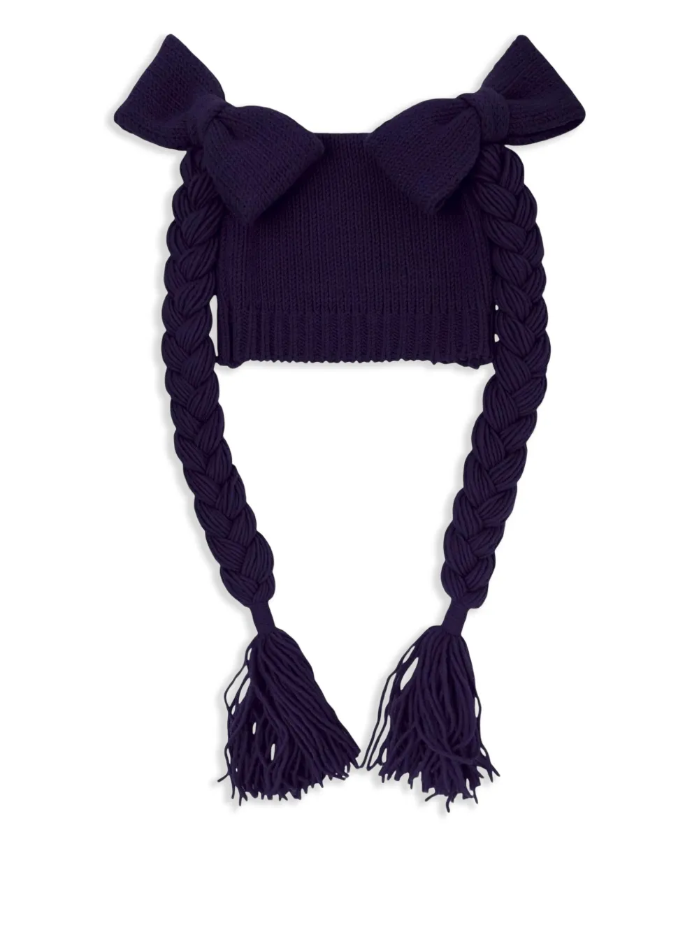Comme Des Garçons Girl bowknot beanie hat - Blu