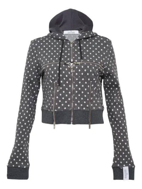 Rokh Broken zip-up hoodie