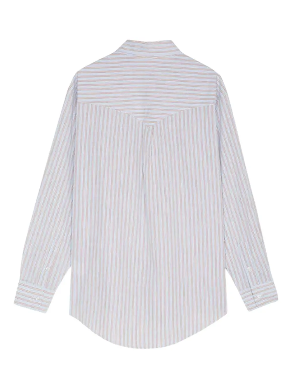 Late Checkout Striped Flag Western shirt - Wit