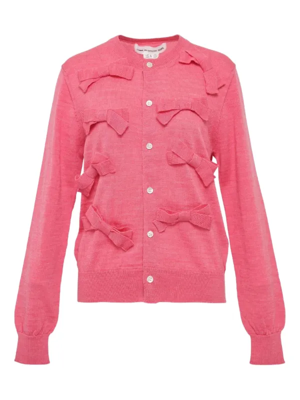 Comme Des Garçons Girl リボンディテール カーディガン | ピンク