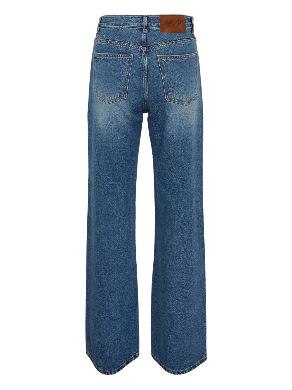 Mmam Logo-patch Jeans In Blue
