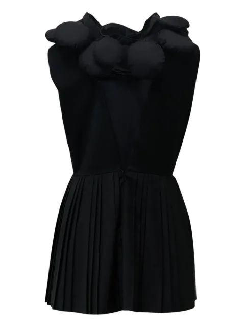 pushBUTTON pleated mini dress