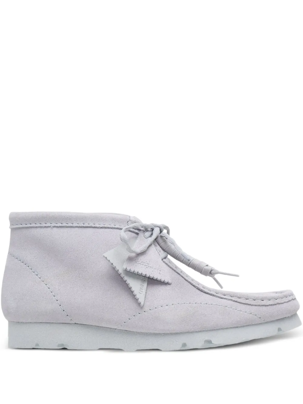 Post Archive Faction x Clarks Wallabee desert boots | Grey | Image 1
