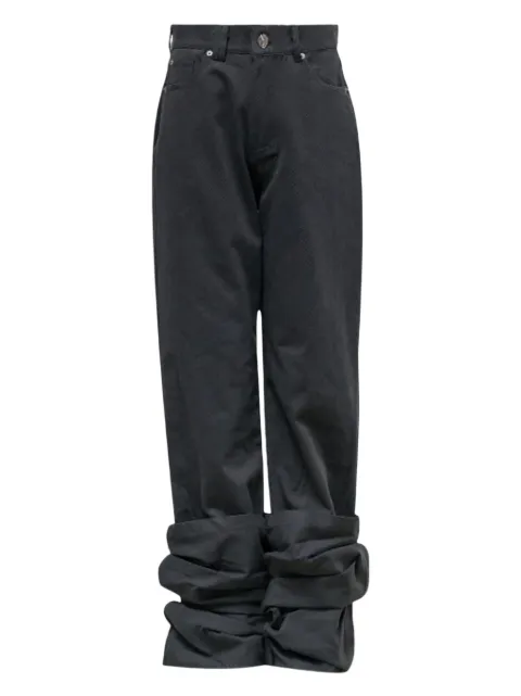 Hache reverse cotton pants