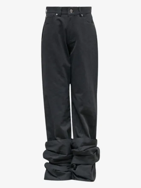 Hache reverse cotton pants